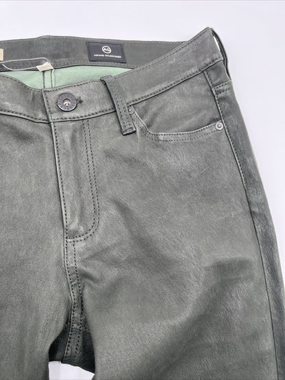 $975 Adriano Goldschmied AG Women’s The Legging Super Skinny Pants-Olive-27W-NEW