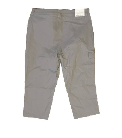 $65 EDDIE BAUER Women’s Tech Capri Pants Stretch- Ash -Size: 10-NEW