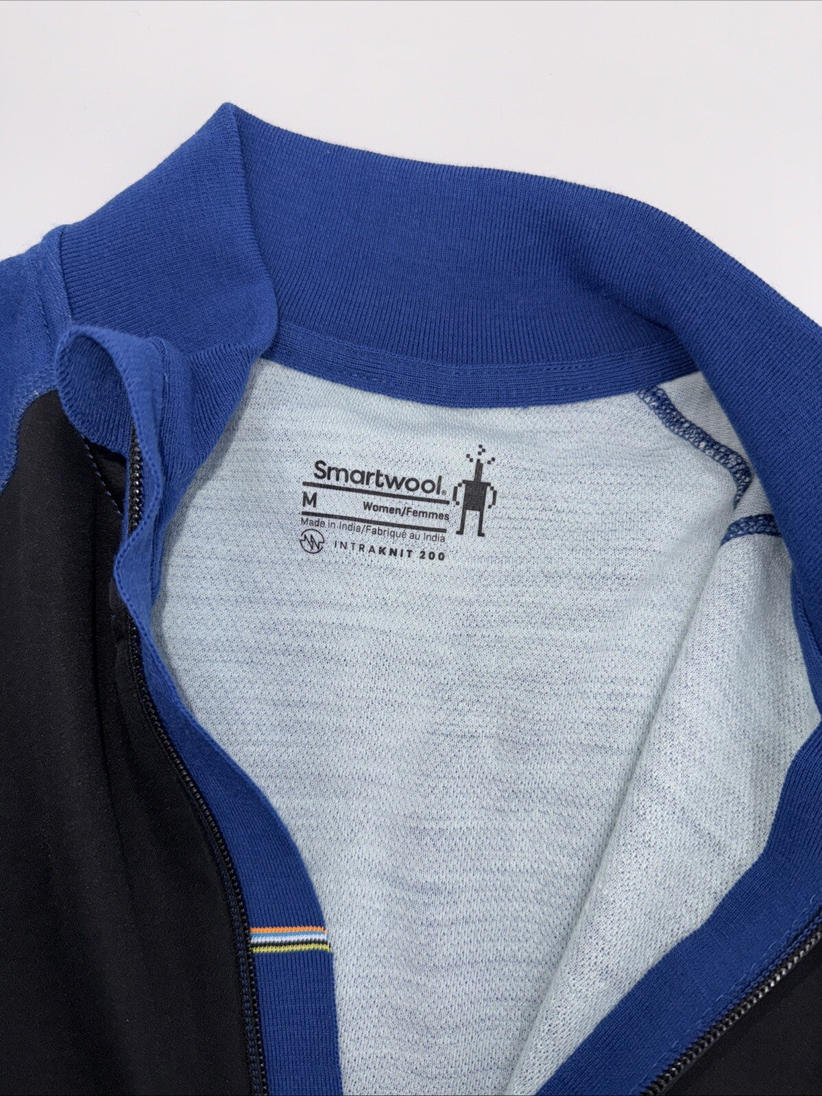 $200 SmartWool Woman’s Intraknit Active Jacket Merino Wool-Black/Blue-Medium-New
