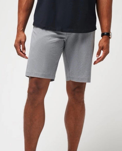 $85 Travis Mathew Men's Beck Shorts Stretch Waistband - Light Grey-Size: 34- New
