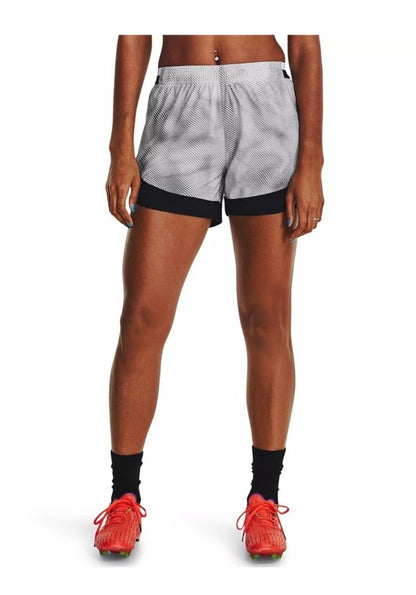 $40 Under Armour Women’s Pro Shorts PRINT Lightweight- White/Grey-Medium-New