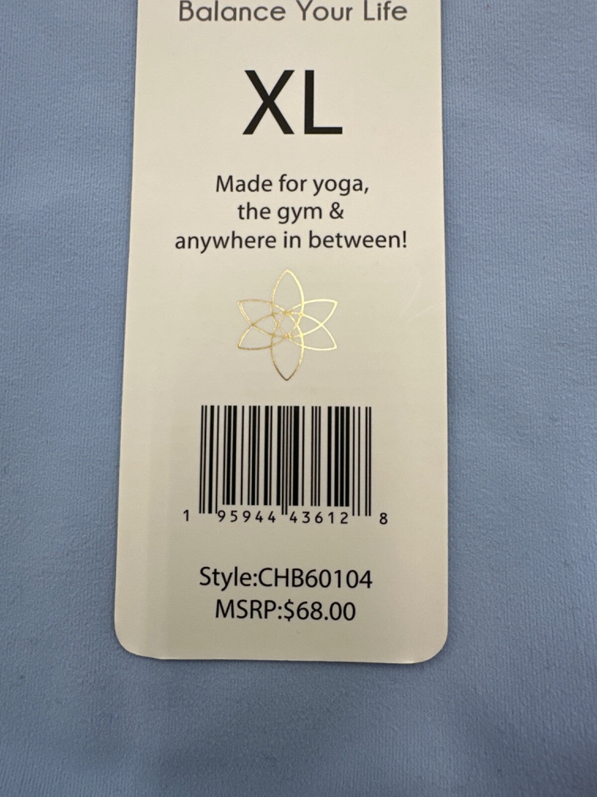 $68 Harmony & Balance Women’s Workout Leggings - Light Blue - XLarge - New