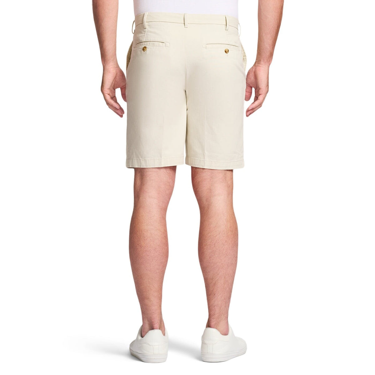 $50 IZOD Men’s Dockside Stretch Shorts 9.5”  - Silver Birch - Size 32 - New