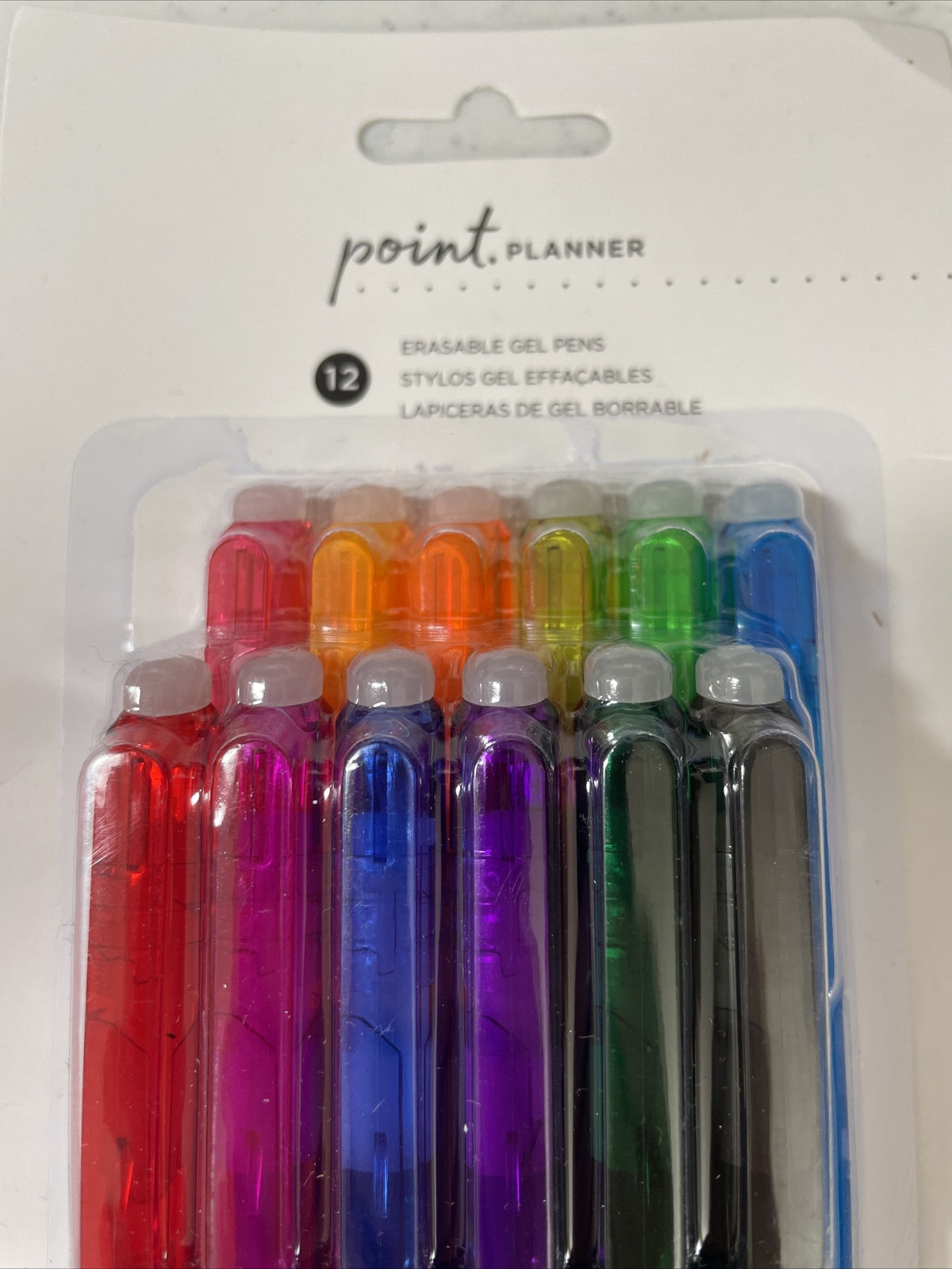 American Crafts Point Planner Erasable Gel Pens, 12 Colored Pens High Quality