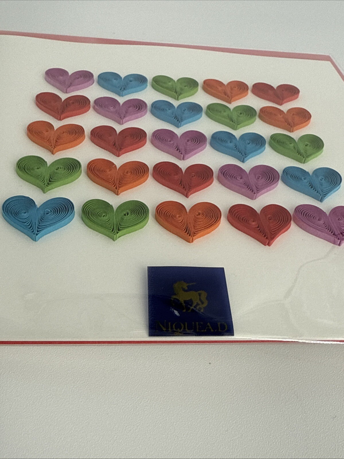 Lot Of 2 Niquea.D Dimensional Valentine's Day Greeting Cards- Upscaled Quality!