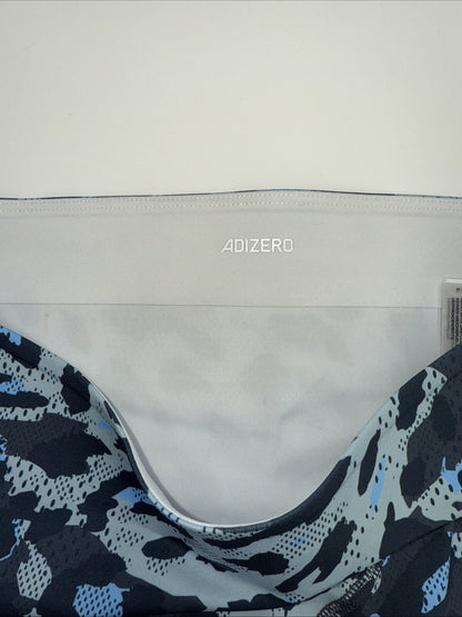 $85 Adidas Women Adizero Booty Elite Running tights shorts IT5775- Blue- Medium