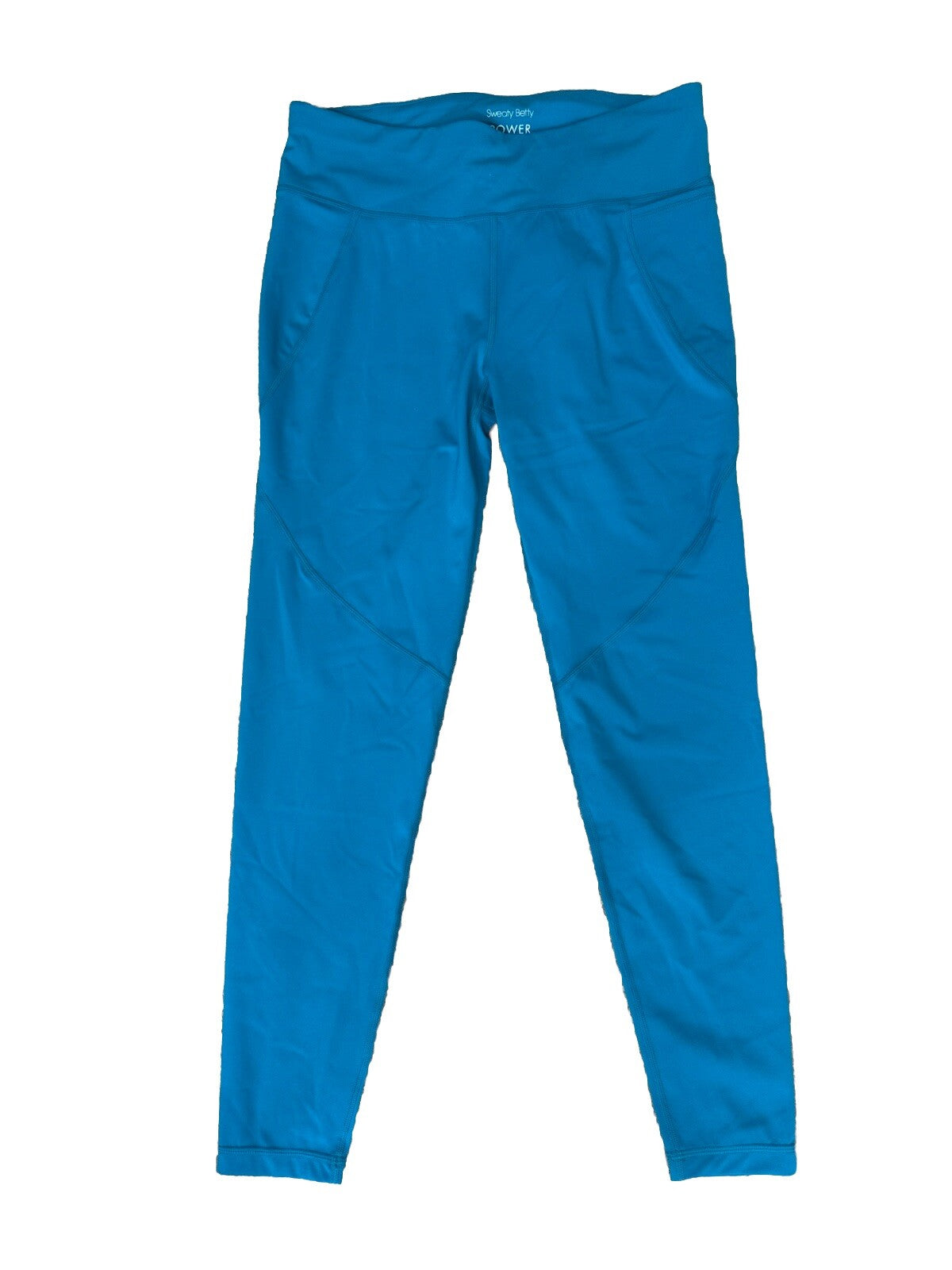 $100 Sweaty Women’s Betty Power Leggings 7/8 Length- Blue -Size: 10 Large - New
