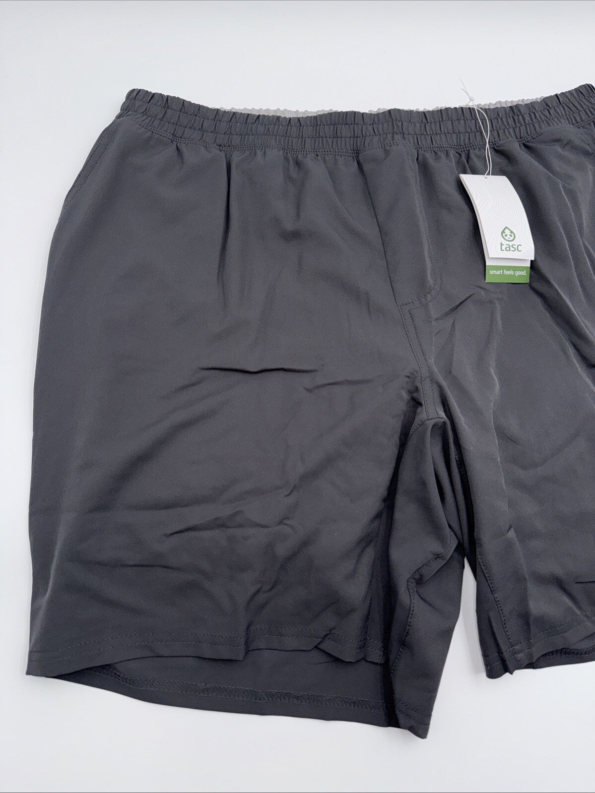 $64 Tasc Men's Weightless Recess 8" Tech Shorts-Dark Alloy Grey-X-Large -New Tag