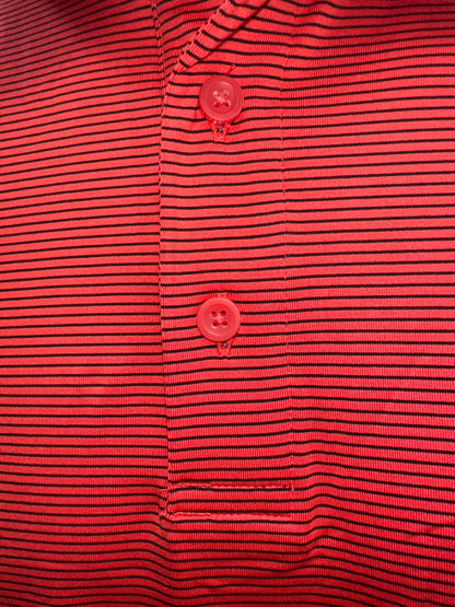 $50 Under Armour Men’s Power T2 Golf Polo-Red/Black Stripe- Medium- New with tag