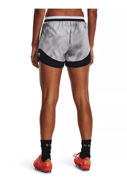 $40 Under Armour Women’s Pro Shorts PRINT Lightweight- White/Grey-Large-New