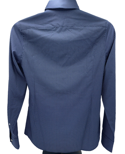 $80 Murano Men’s Button-Down Shirt - Y35WM106 - Navy - Small - New With Tag