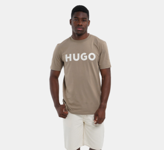 $48 Hugo Boss Men's Dulivio T Shirt - Med. Brown - Medium - New With Tag
