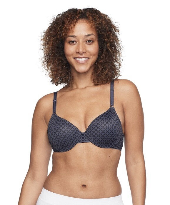 Warners This Is Not A Bra Cushioned Underwire Lightly Lined T-Shirt Bra-Gray-34C