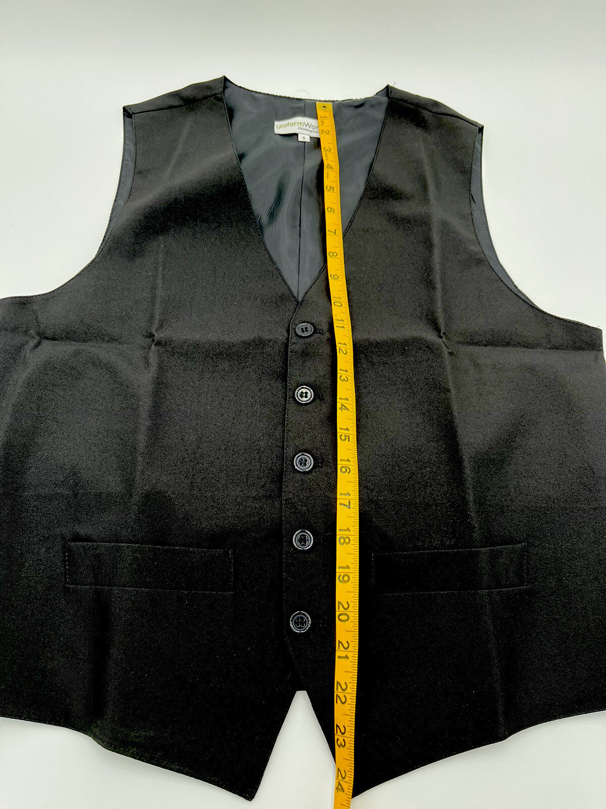Uniform Works Men’s CLASSIC Fit Vest/Pockets RESTAURANT WAITER SERVER-Small-New