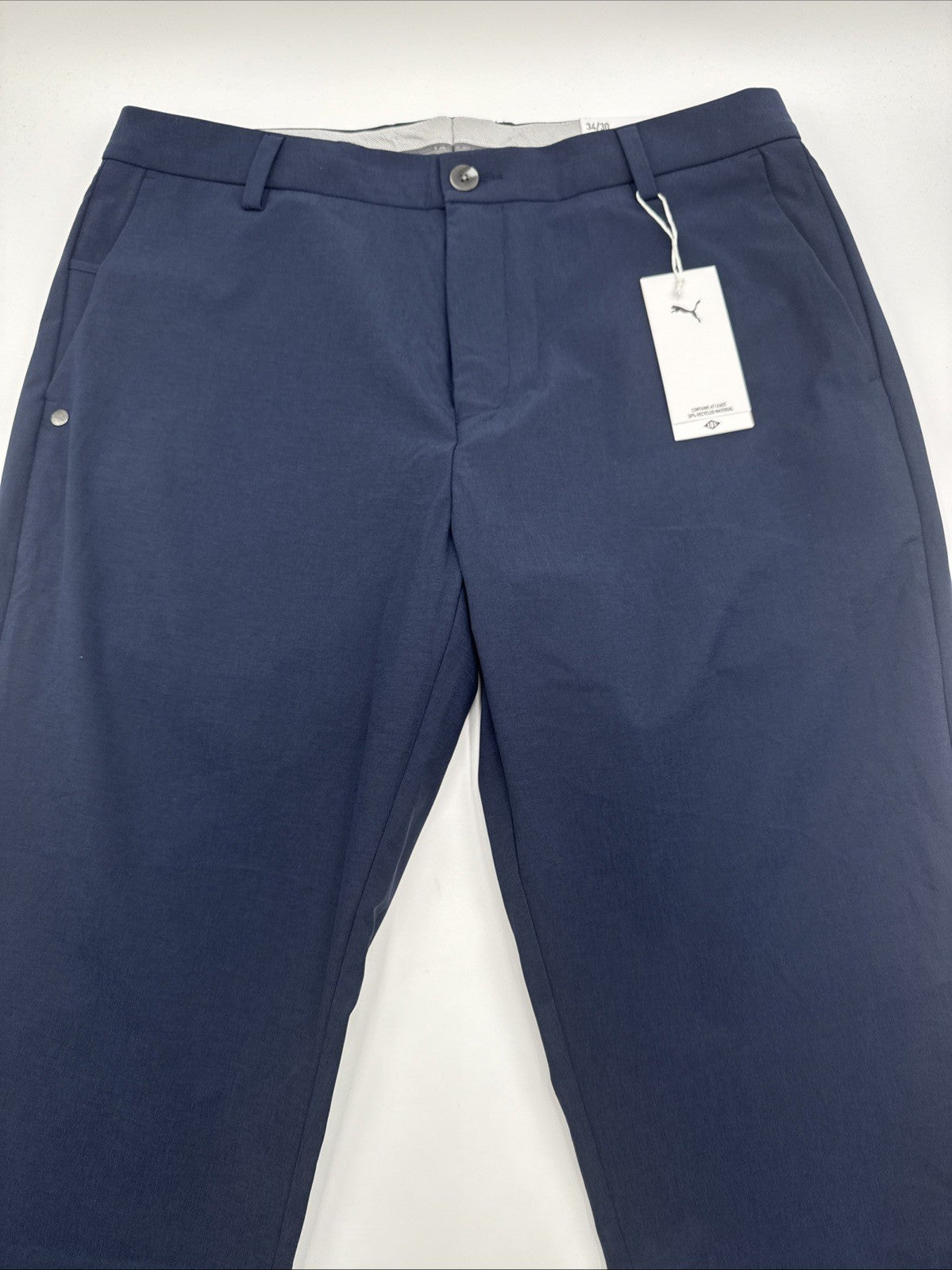 $115 Puma Men’s 101 Slash Pockets Avant Golf Pant 628847 02-Deep Navy- 34W 30L