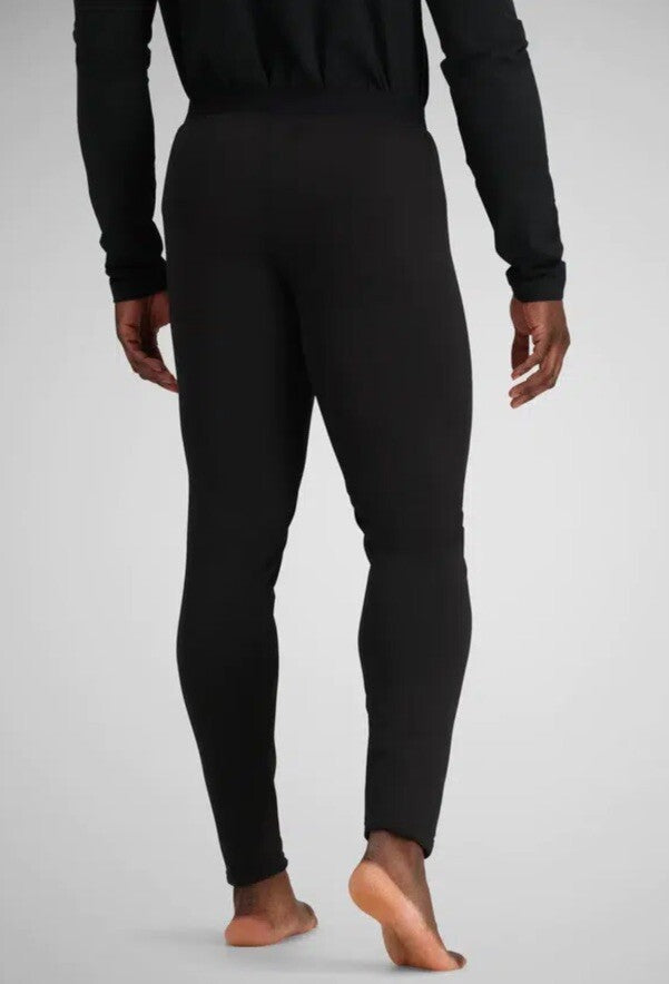 Obermeyer Men's Thermal Fleece Base Layer Bottoms 150 Ultrastretch-Black-Small