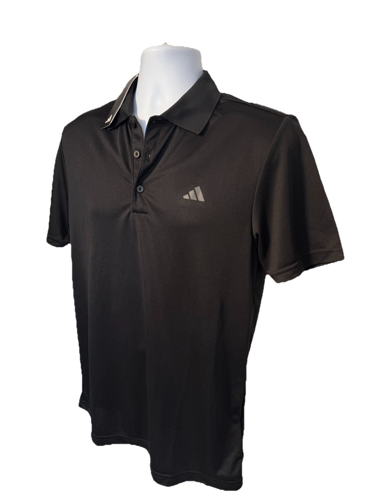 $60 Adidas Men’s-Golf Polo Shirt -Black-Small-New Tags