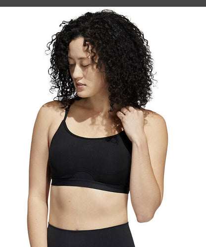 Adidas Aeroreact Training Light-Support Padded Bra- Black- Size: LAC - New