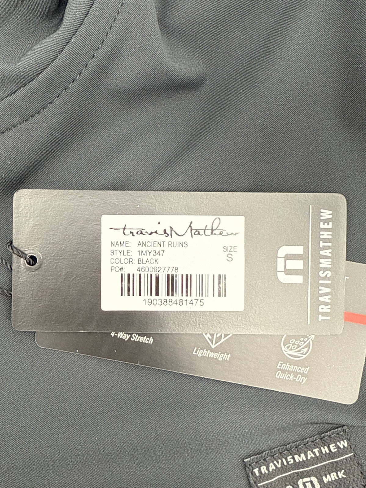 $150 Travis Mathew Men’s Ancient Ruins Soft Micro Hoodie-Black- Small- New Tags