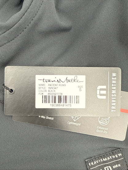 $150 Travis Mathew Men’s Ancient Ruins Soft Micro Hoodie-Black- Small- New Tags