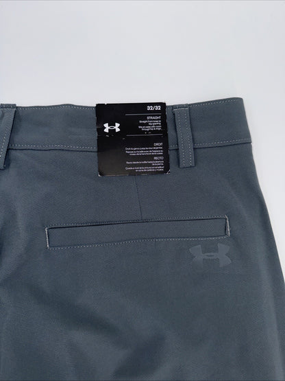 Under Armor Men’s Wicking Golf Flat Front Tech Pants-Pitch Gray-Size 32W 32L-New
