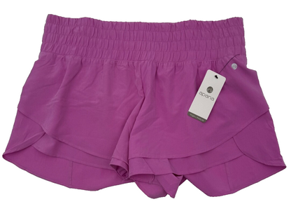 $32 Apana Women’s-Yoga Lifestyle Short-First Bloom Purple-Large-New Tag