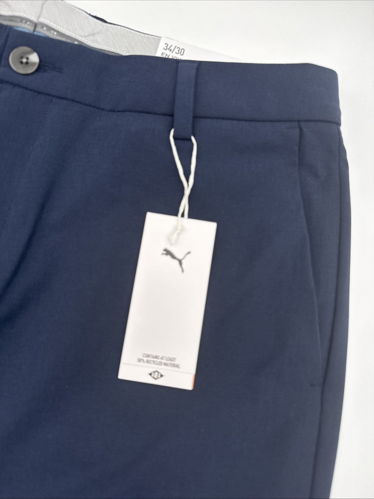 $115 Puma Men’s 101 Slash Pockets Avant Golf Pant 628847 02-Deep Navy- 34W 30L