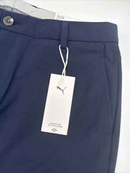 $115 Puma Men’s 101 Slash Pockets Avant Golf Pant 628847 02-Deep Navy- 34W 30L