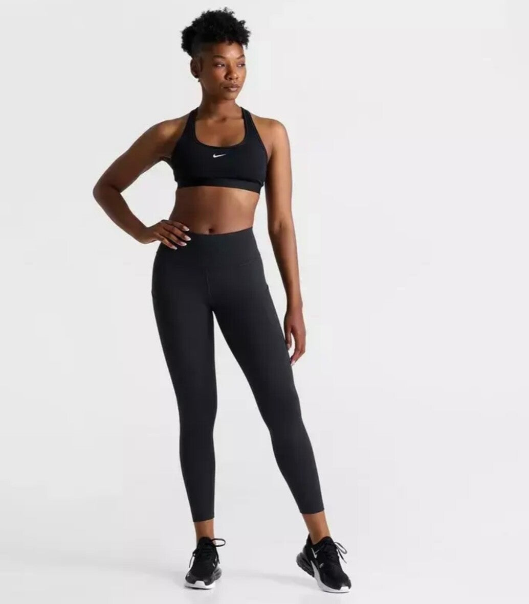 $60 Nike Women’s-One Dry Fit High Rise Tights FN3241-010 - Black- XLarge-New Tag