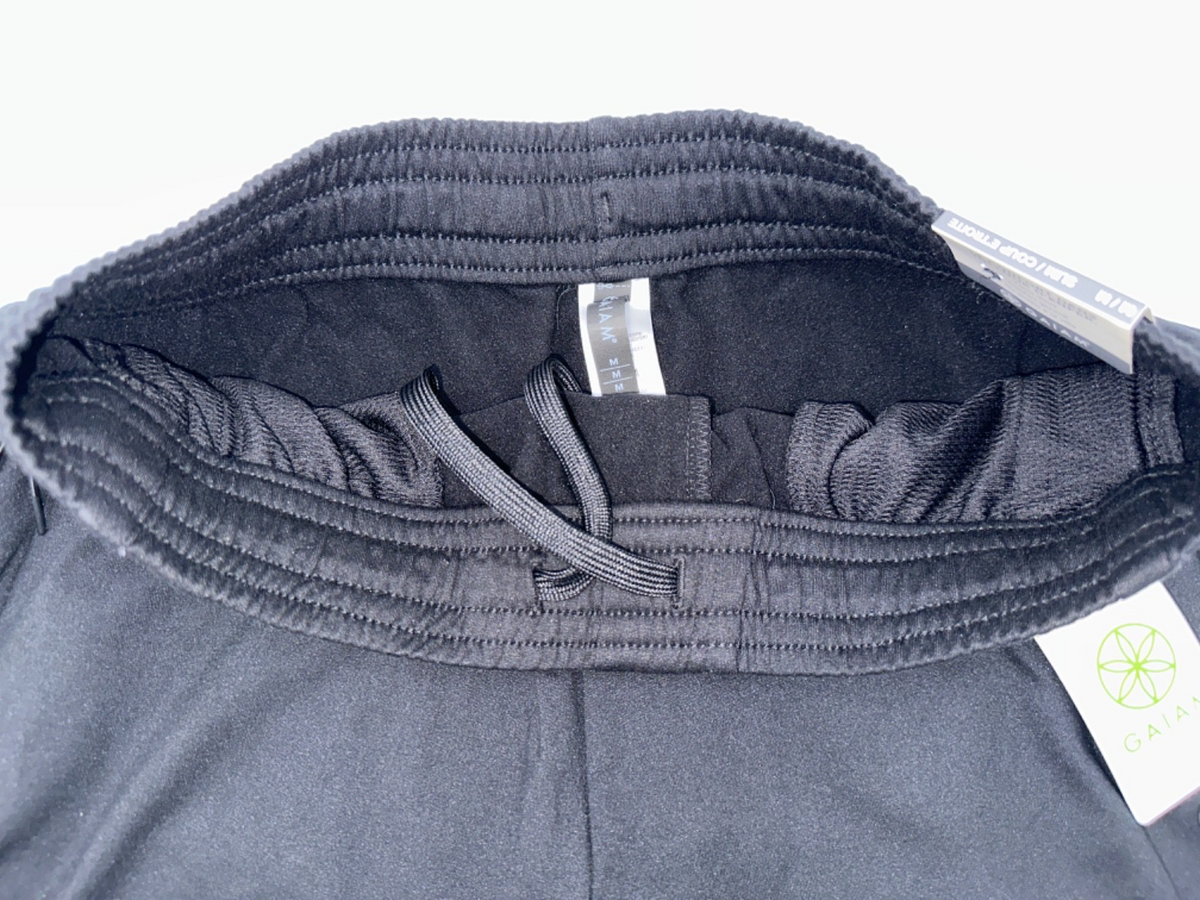 $62 Gaiam Men’s Inner Strength Slim Fit Jogger Pant- Black -Medium-New With Tag