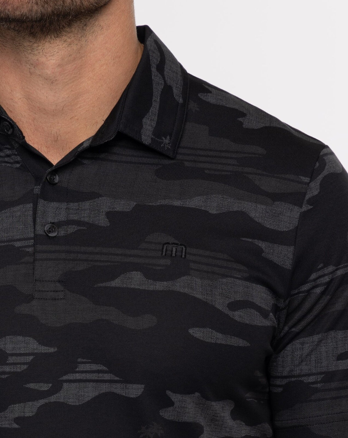 $100 Travis Mathew Men’s Beachside Stealth Polo - Black - Small - New With Tag