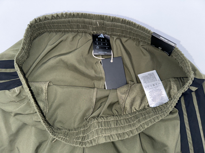 $45 Adidas Men’s Essentials 3 Stripe Standford Hem Pants-Olive Starta- Medium
