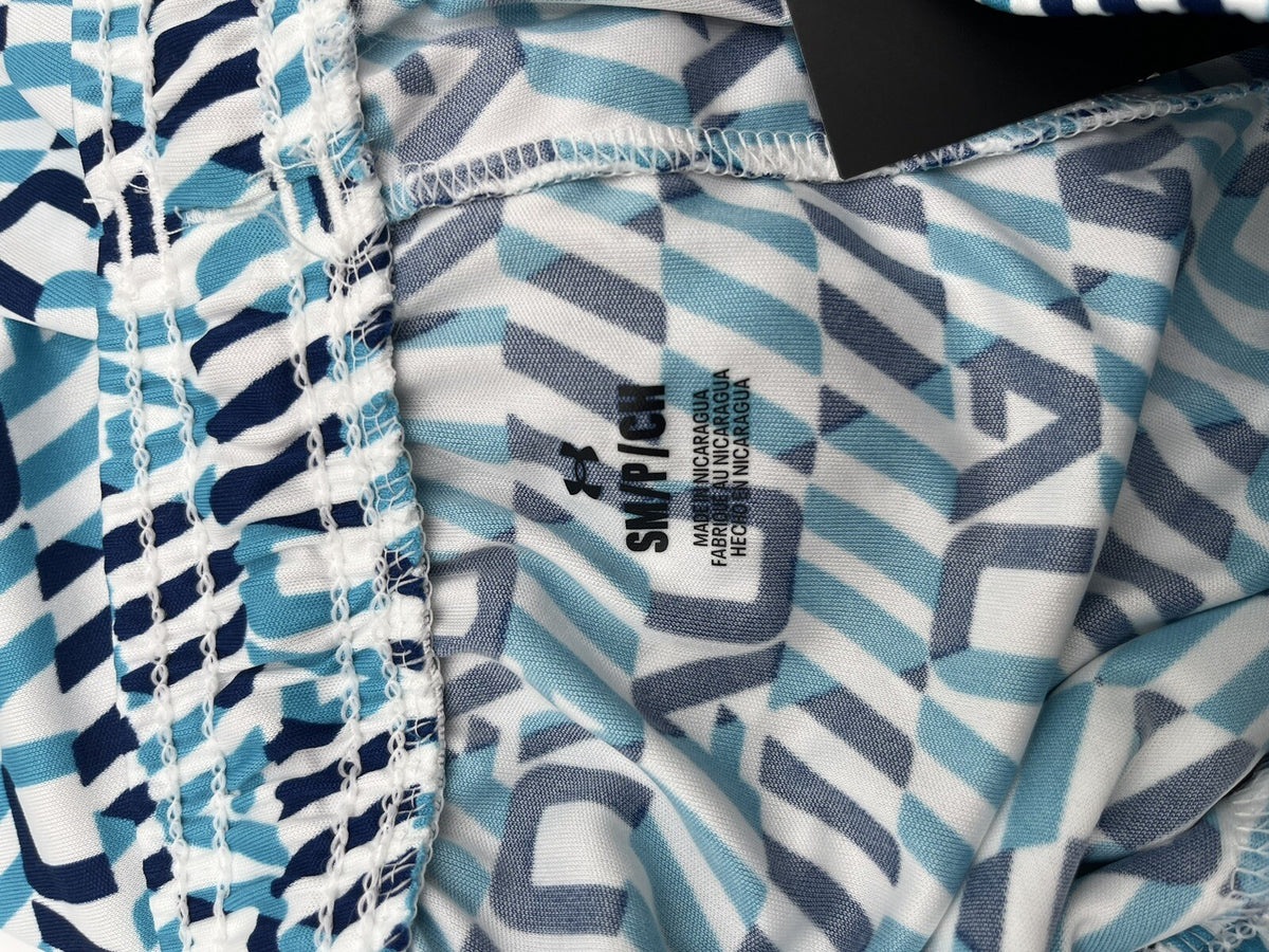 Under Armour Men’s Tech Printed Shorts - -White Blue-Small -NWT $35