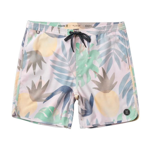 $66 Roark Men's Chiller De Palms Board Shorts - Tan - Size 30W - New With Tag