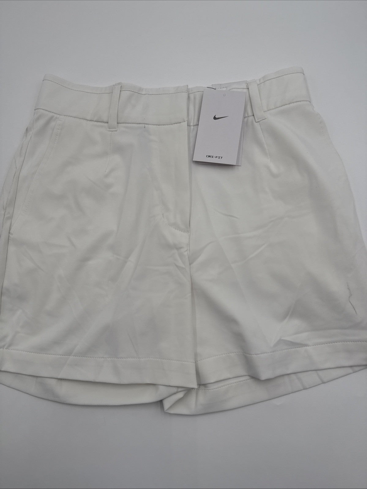 $78 Nike Women's Dri-FIT Victory 5" Golf Shorts Stretch DX6087 - White-SMALL-New