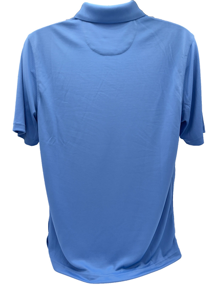 $59 Greg Norman Men’s Oyster Pique Performance Golf Polo - Azur - Medium -New