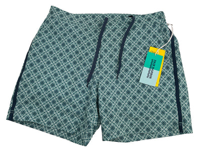 $89 FAIR HARBOR Men’s Sextant Swim Trunk Lined Shorts-Blue Moroccan-Size: 36W