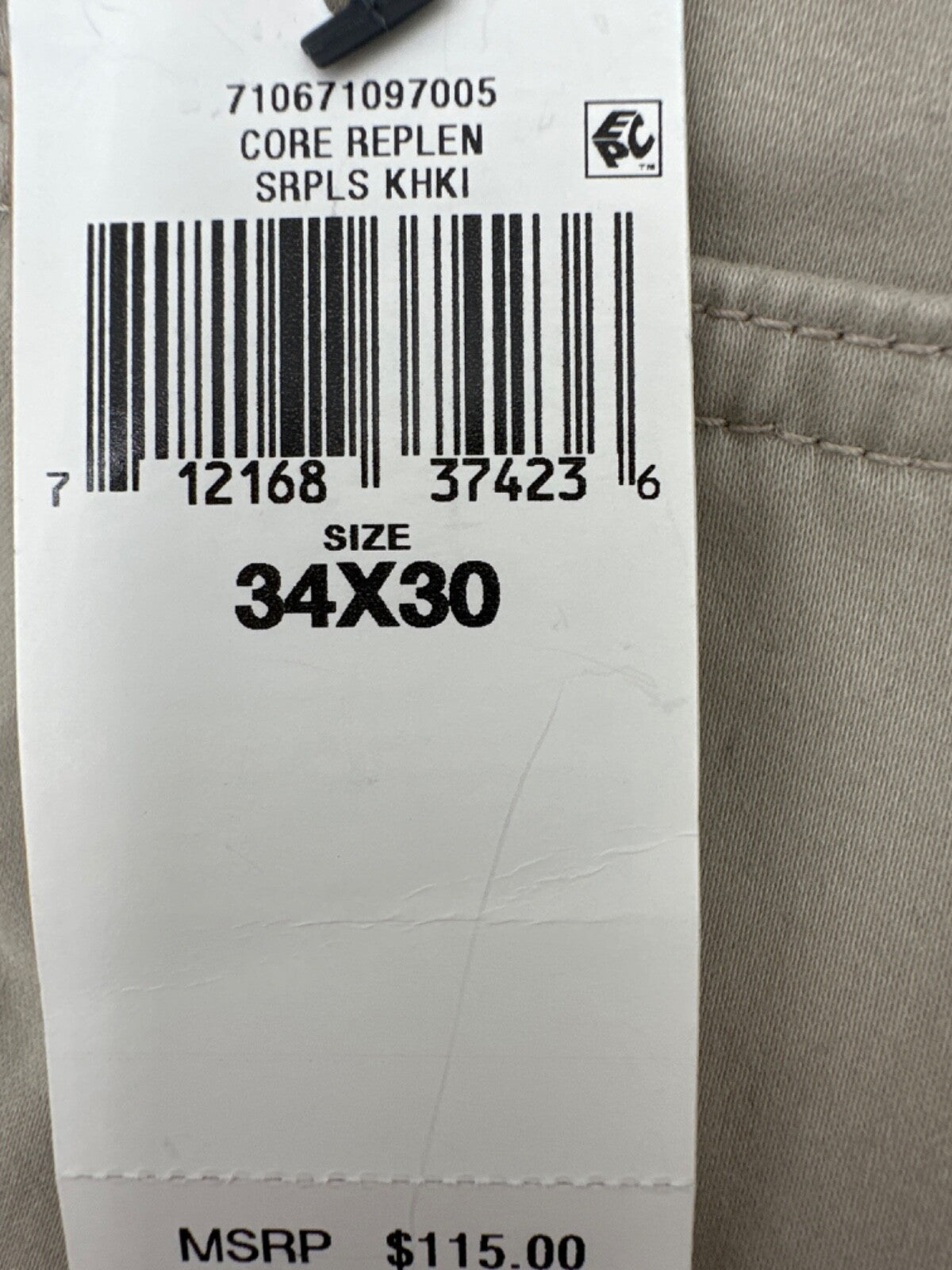 $115 Polo Ralph Lauren Men’s Varick Slim Straight Pants - 34W x 30L -Kahki -New