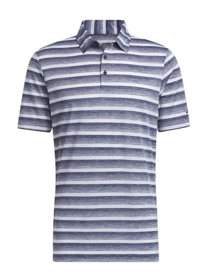 $60 Adidas Men’s Two Color Stripe Polo Shirt- Collegiate Navy-Size: Medium-New