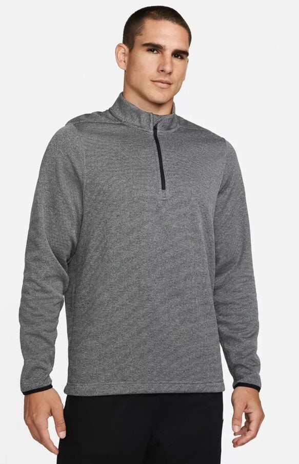 $80 Nike Men’s Golf Top Shirt 1/4 Zip Victory Pullover DN1947- Grey - Medium-New