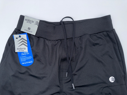 $75 Solaris Men's Active Pant - F35PA201 - Black - Small - New With Tags