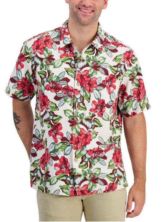$148 Tommy Bahama Men’s Rosa Flora Shirt-Continental -Medium-New Tags