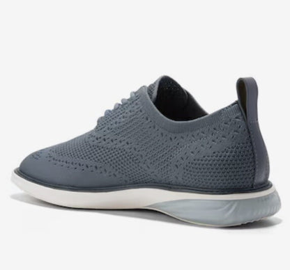 Cole Haan Men’s Grand Evolution Stitchlite Wingtip Oxford -Storm Blue- 10M- New