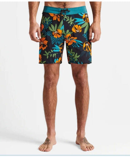 $89 Roark Men’s Boatman 2.0 Boardshorts 17" Shorts- Black Multi- Size: 38W-NEW