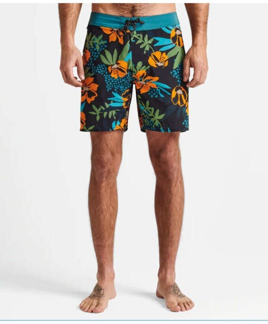 $89 Roark Men’s Boatman 2.0 Boardshorts 17" Shorts- Black Multi- Size: 38W-NEW