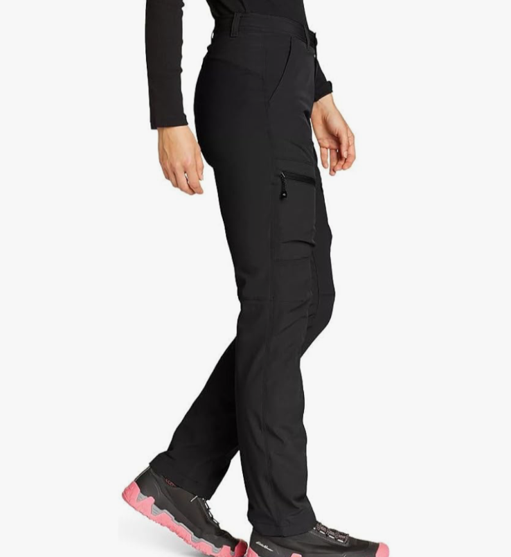 $90 Eddie Bauer Women's 2.0 Polar Fleece Lined Pants - Black - Size 14 - New