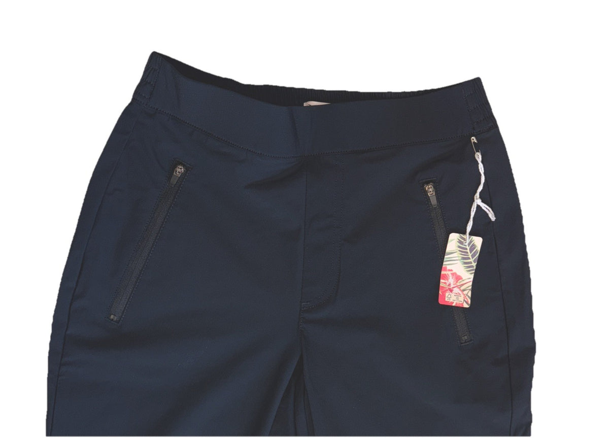 $98 Tommy Bahama Active Lightweight Stretch Pull On Pants-Black- Medium -New Tag
