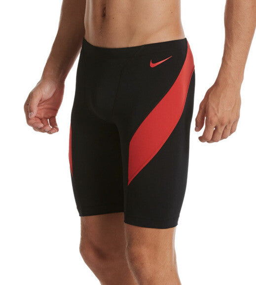 Nike Swim boys Vex Color block Jammer-  University Red - Size : 24- New $52