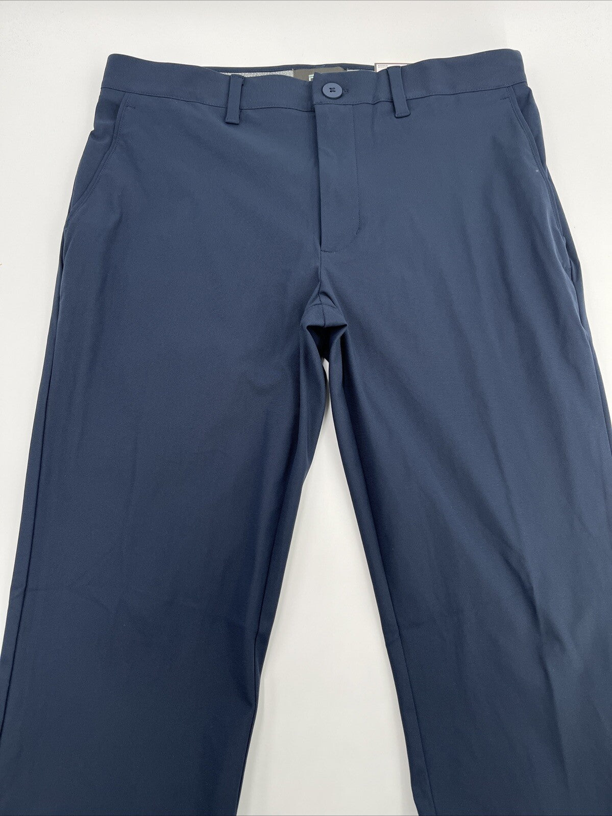 FLX Men’s Premium Slim Flat Front Pants- Navy- 32W 32L - New Tags