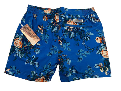 $68 Fair Harbor Men’s The Sextant Casual Swim Trunks-Blue Rose -36W-New